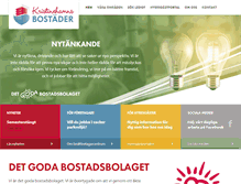 Tablet Screenshot of kristinehamnsbostader.se